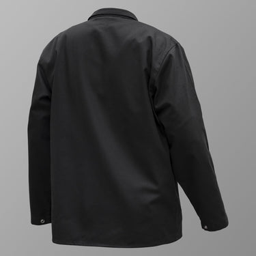 YESWELDER Flame Resistant (FR) Cotton Welding Jacket, NFPA2112 9oz. Light Weight Fire Retardant Welding Jacket, Weld Clothes for Men Women, Black ZRF01(XL)
